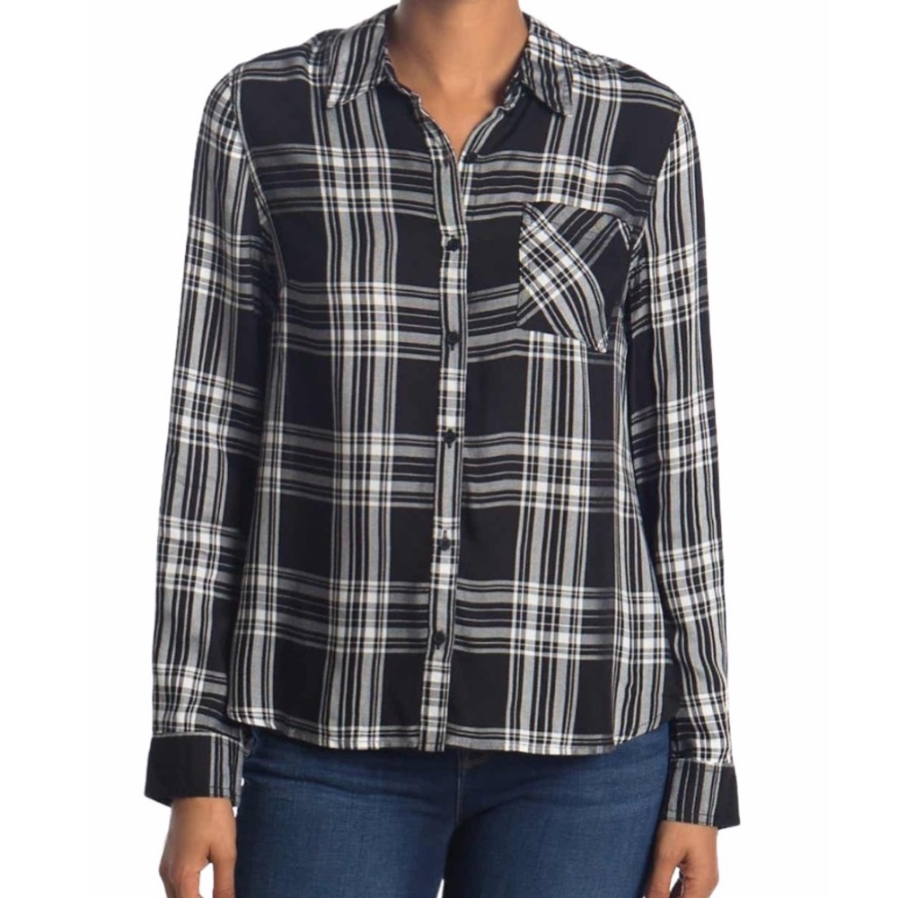 Como Vintage Plaid Button Down NWT